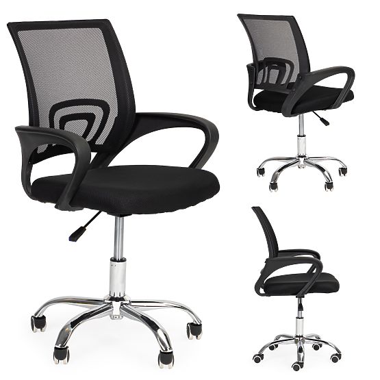 Swivel Office Chair with Contoured Design
