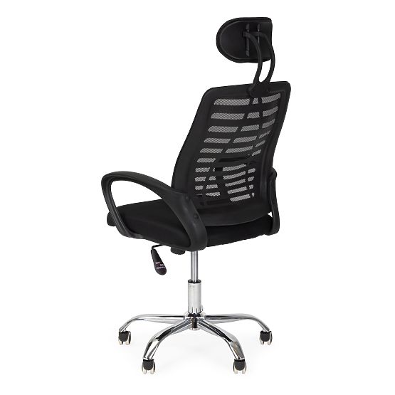 Swivel Office Chair with Headrest and Rocking Function