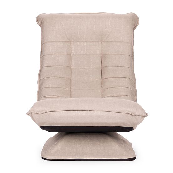 Swivel Reclining Chair with Adjustable Lounger for Living Room Beige ModernHome