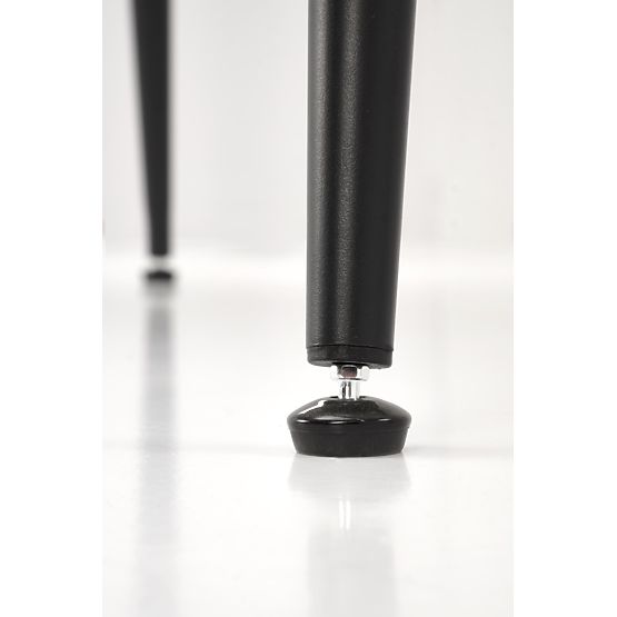 Table EMILIO 120 top - white marble, legs - black (2p=1pc)