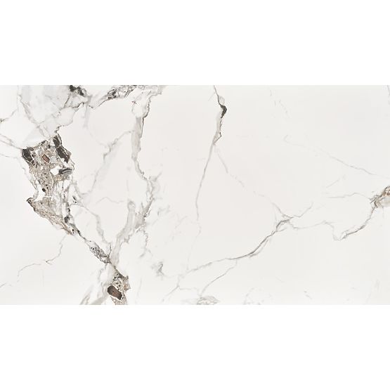 Table EMILIO 120 top - white marble, legs - black (2p=1pc)