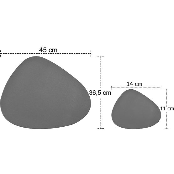 Table Placemat Set TRIVAL GREY