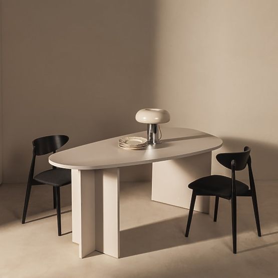 Table with Irregular Top Zeva 200 cm, Cashmere