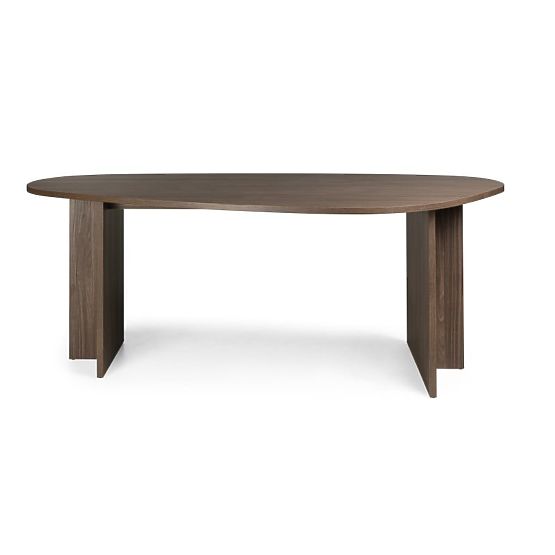Table with Irregular Top Zeva 200 cm, Lincoln Walnut