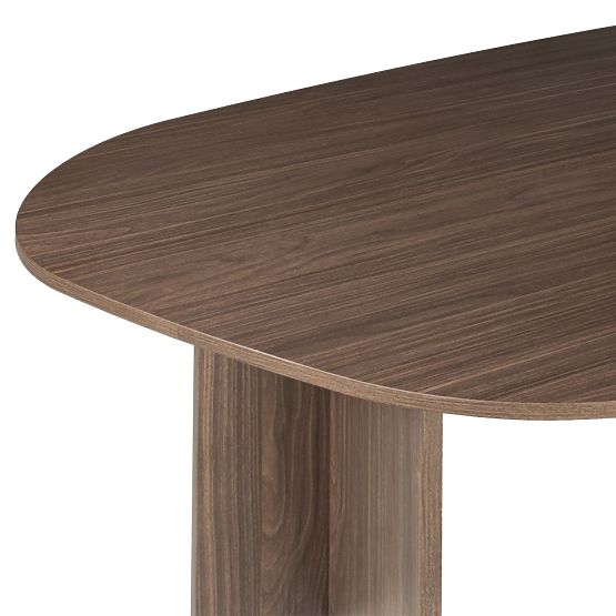 Table with Irregular Top Zeva 200 cm, Lincoln Walnut