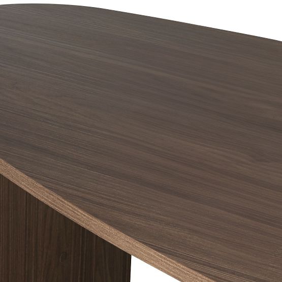 Table with Irregular Top Zeva 200 cm, Lincoln Walnut