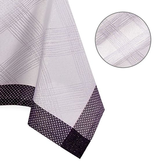 Tablecloth MILLUZA cream metallic classic motif 130x160 ameliahome