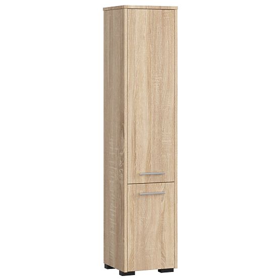 TALL BATHROOM CABINET FIN 2 DOORS OAK SONOMA