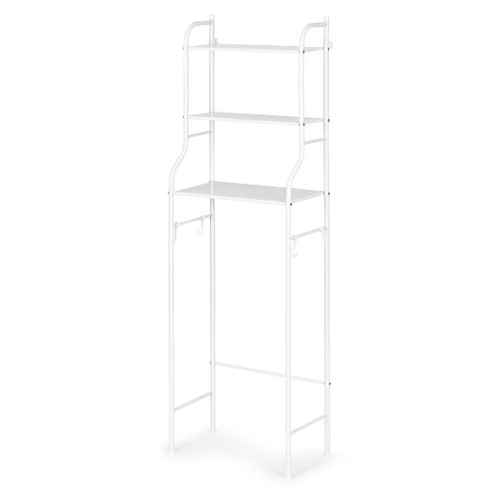 Tall Bathroom Shelf Over Toilet with 3 Shelves Aluminum Construction