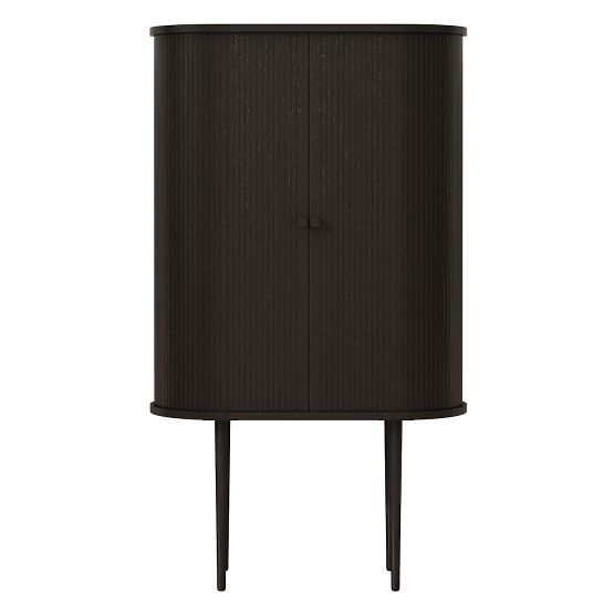 Tall Clemente Dresser with Slats, Black