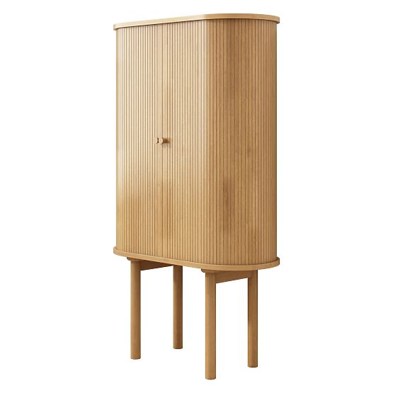 Tall Clemente Dresser with Slats, Natural