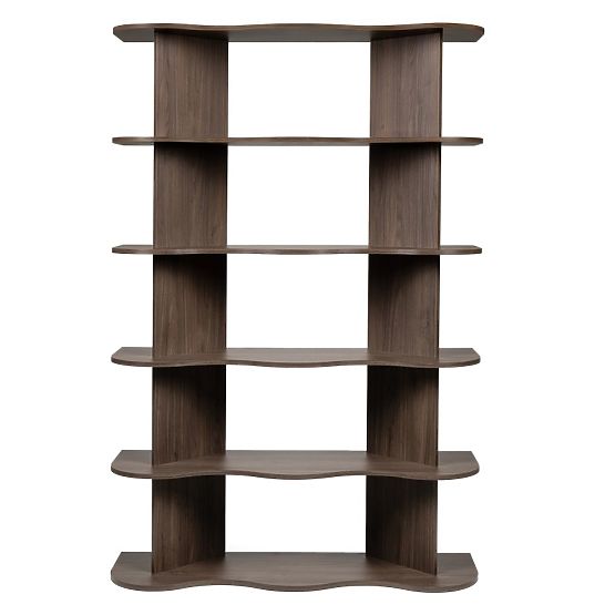 Tall Rheo Shelf, Villa Walnut, Wavy