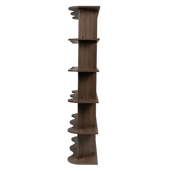 Tall Rheo Shelf, Villa Walnut, Wavy