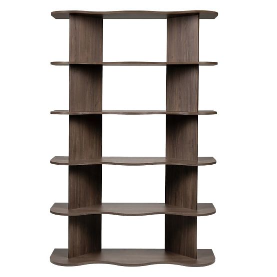 Tall Rheo Shelf, Villa Walnut, Wavy