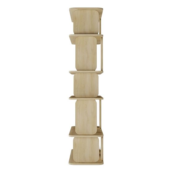 Tall Tulumo Shelf, Rounded, Cremona Torro Oak