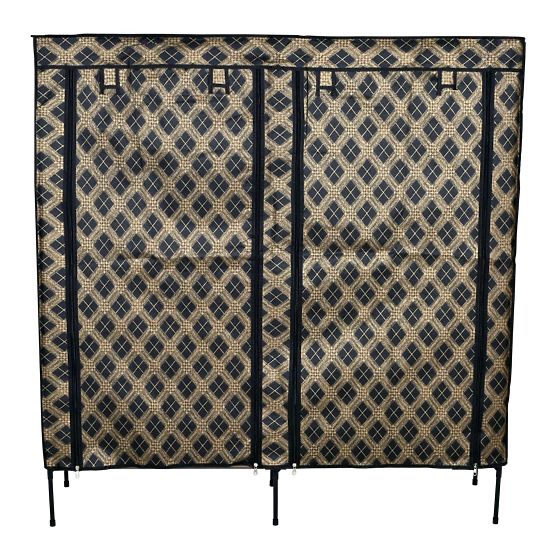 Textile Shoe Cabinet Gabi - Checkered