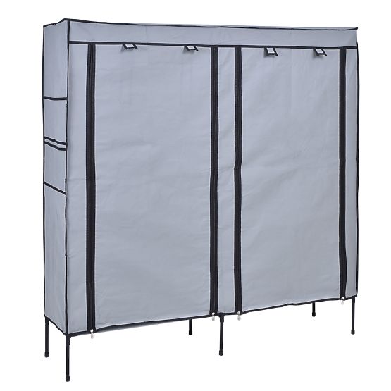 Textile Shoe Cabinet Gabi - Grey