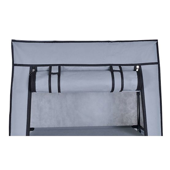 Textile Shoe Rack Lea Grey