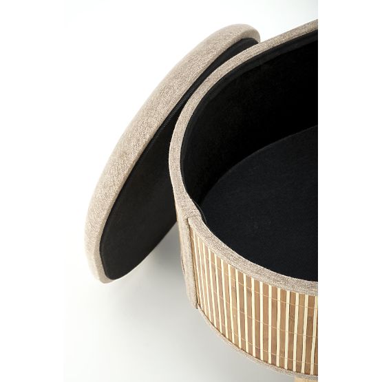 TICO Set of 2 Stools with Storage, Beige