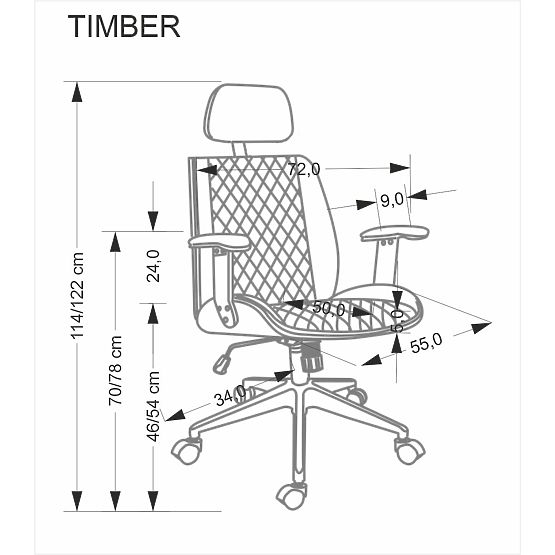 TIMBER Office Chair Walnut/Black