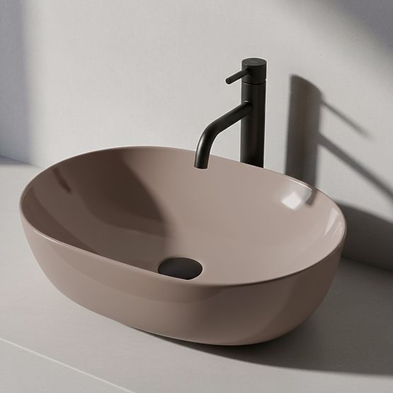 Timeless Rea Lisa Beige Shiny Washbasin