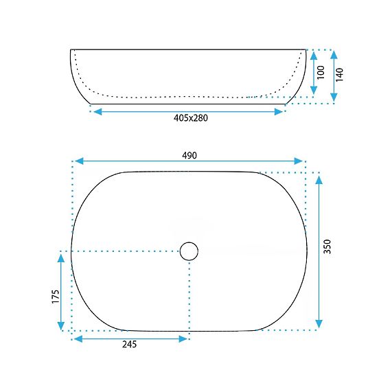 Timeless Rea Lisa Beige Shiny Washbasin