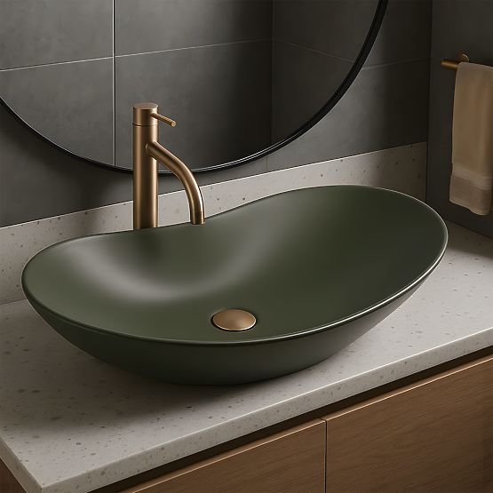 Timeless Rea Royal Olive Matt Sink