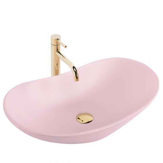 Timeless Rea Royal Powder Pink Matt Washbasin