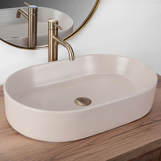 Timeless Washbasin Rea NADIA 60 BEIGE MATT