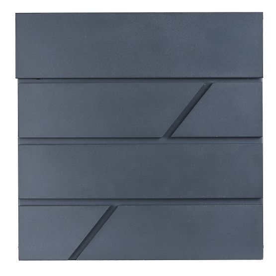 Tove Letter Mailbox with Newspaper Holder Anthracite