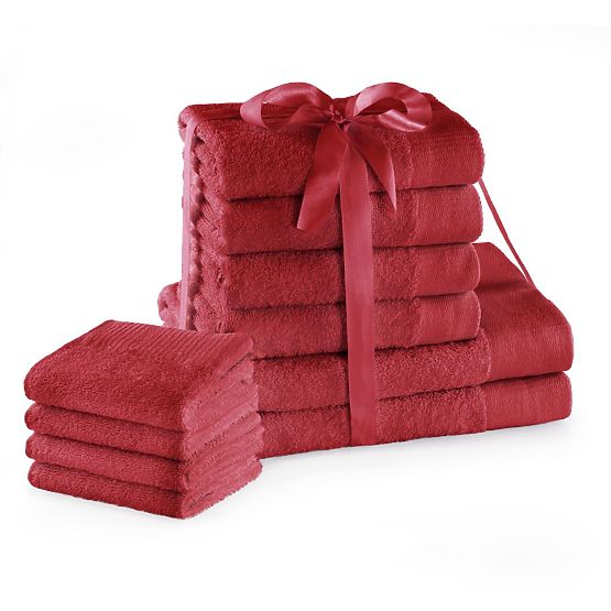 Towel AMARI - AMELIAHOME color red classic style 2*70x140+4*50x100+4*30x50 AmeliaHome
