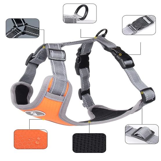 Training Dog Harness ASTRO Orange Size L