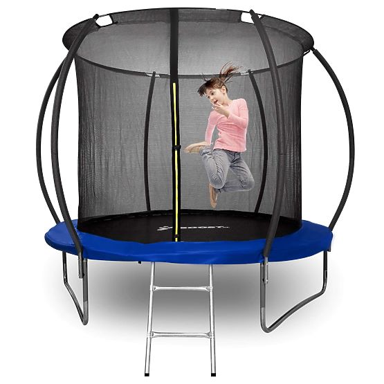 Trampoline with Net and Ladder HENZEN 244 cm Blue FT 8