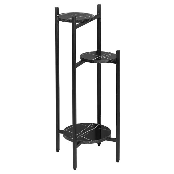 TRETORRI Black Marble Plant Stand