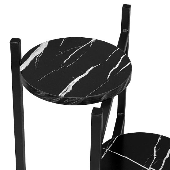 TRETORRI Black Marble Plant Stand