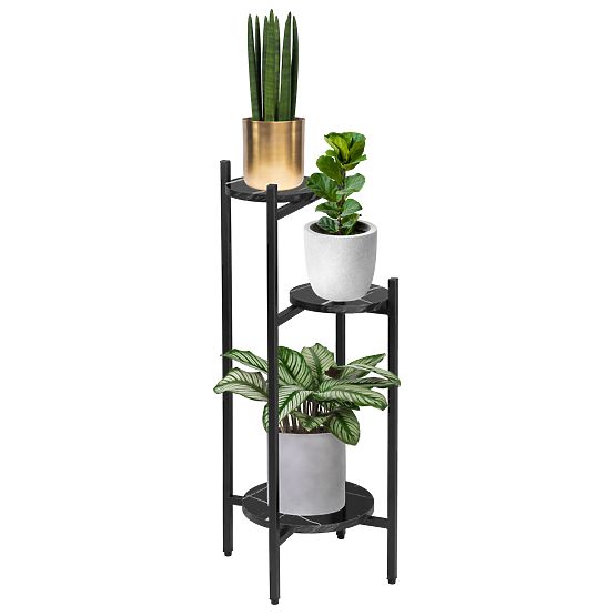 TRETORRI Black Marble Plant Stand