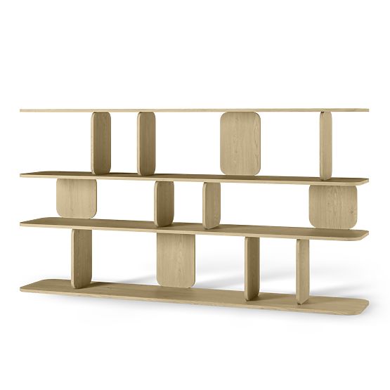 Tulumo Shelf 200 cm, Rounded, Cremona Torro Oak
