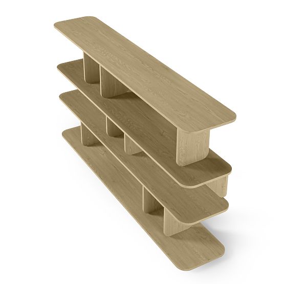 Tulumo Shelf 200 cm, Rounded, Cremona Torro Oak