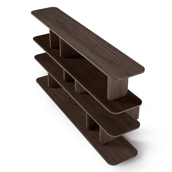 Tulumo Shelf 200 cm, Rounded, Walnut Villa