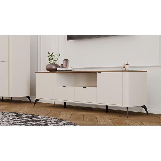 TV Cabinet CORDOBA 2S2S Cashmere Beige Oak Castello TV Cabinet 2 Drawers