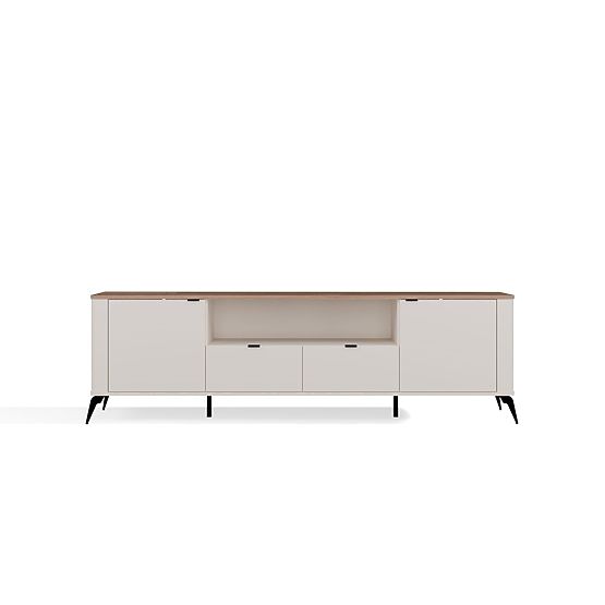 TV Cabinet CORDOBA 2S2S Cashmere Beige Oak Castello TV Cabinet 2 Drawers