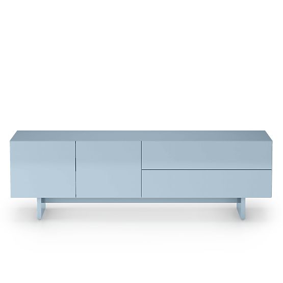 TV Cabinet Glim, Blue Smoke, Glossy