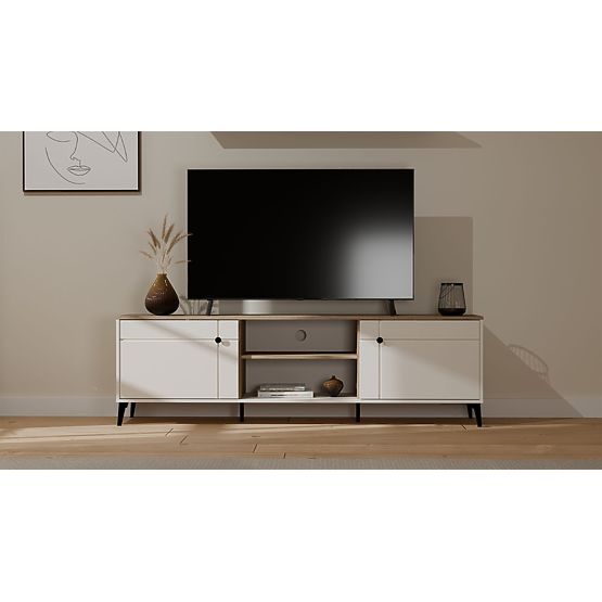 TV Cabinet POINT 2D Cashmere Beige Oak Castello TV Cabinet 2 Doors