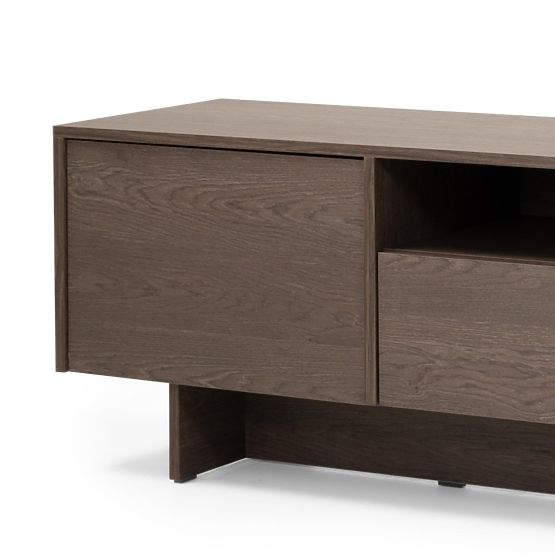 Two-Door TV Cabinet with Drawer Kanso, Baltic Storm Oak