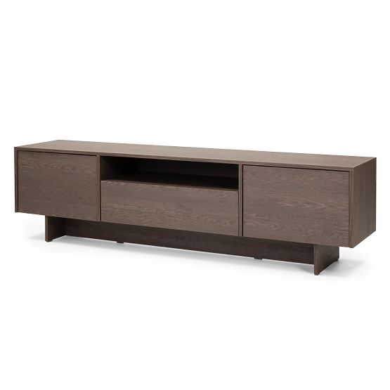 Two-Door TV Cabinet with Drawer Kanso, Baltic Storm Oak