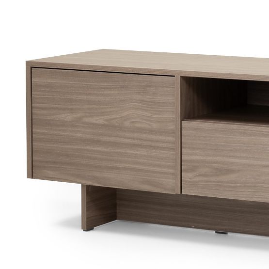 Two-door TV Cabinet with Drawer Kanso, Pearl Oak