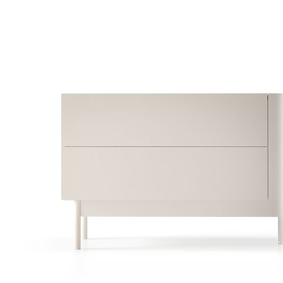 Two-Door TV Cabinet with Drawers Berula, Cashmere, Walnut Villa