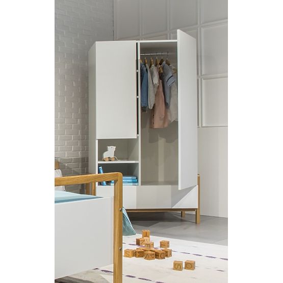 Two-Door Wardrobe Viktor - White