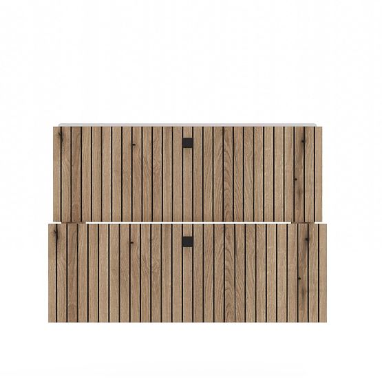 UNDER-SINK CABINET TIGO 80 2S EVOKE OAK GROOVED FRONT + SINK