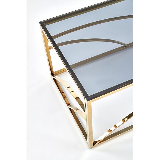 UNIVERSE Coffee Table, Frame - Gold, Glass - Smoked (1p=1pc)